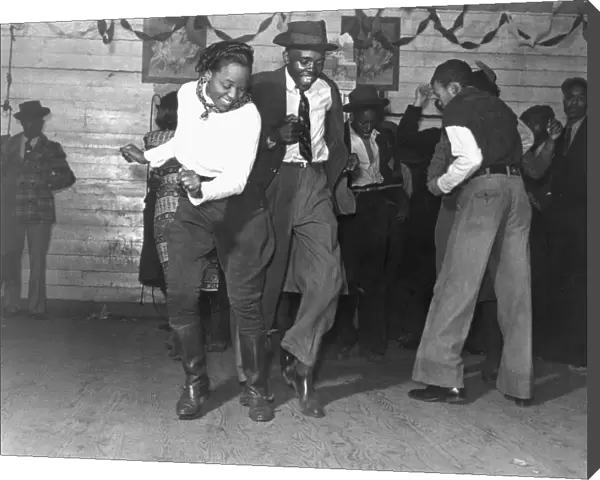 JITTERBUGGING, 1939. In a juke joint on a Saturday night, Clarksdale, Mississippi