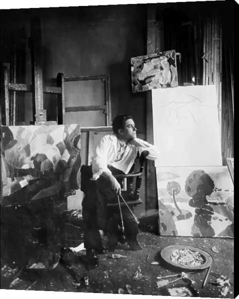 FRANCIS PICABIA (1879-1953). French painter. Photographed in his studio
