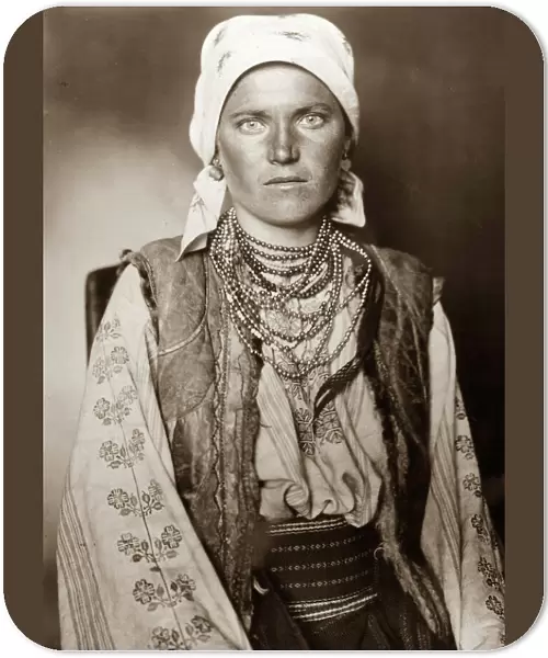 ELLIS ISLAND: WOMAN, 1906. Portrait of a Ruthenian woman, possibly from Ukraine or Belarus