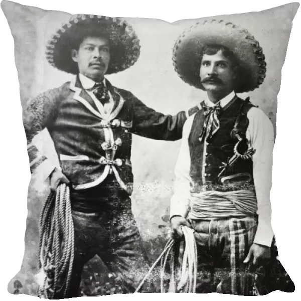 COWBOYS, c1900. Mexican cowboys in one of Buffalo Bills Wild West Shows, c1900