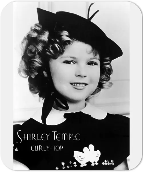SHIRLEY TEMPLE (1928- ). American child star and politician. Publicity photograph for the 1935 film, Curly Top