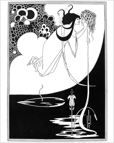 WILDE: SALOME. The Climax. Pen and ink drawing by Aubrey Beardsley for Oscar Wildes Salome
