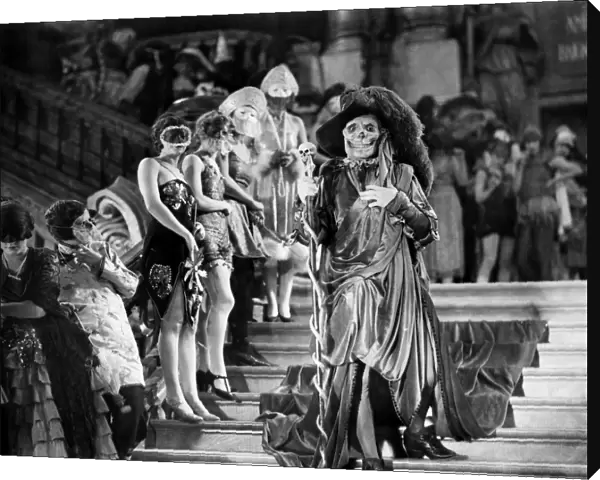 PHANTOM OF THE OPERA, 1925. Lon Chaney in the title role of the film, Phantom of the Opera, 1925