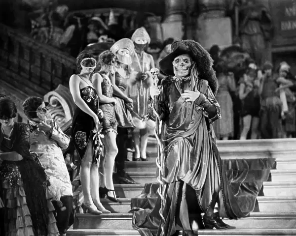 PHANTOM OF THE OPERA, 1925. Lon Chaney in the title role of the film, Phantom of the Opera, 1925