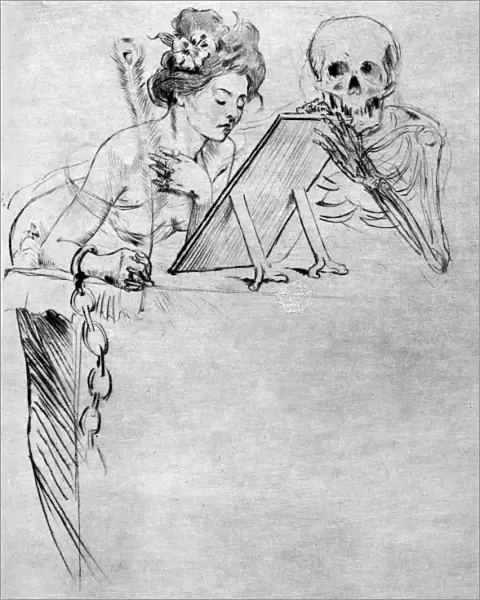 BAUDELAIRE: ILLUSTRATION. Illustration for Charles Baudelaires poem Les Fleurs du Mal, 1899
