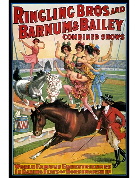 CIRCUS POSTER, 1920s. American poster for Ringling Bros and Barnum & Bailey circus, 1920s