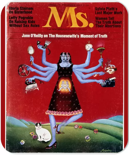 MS. MAGAZINE, 1972. Cover of the first issue of Ms. magazine, spring 1972