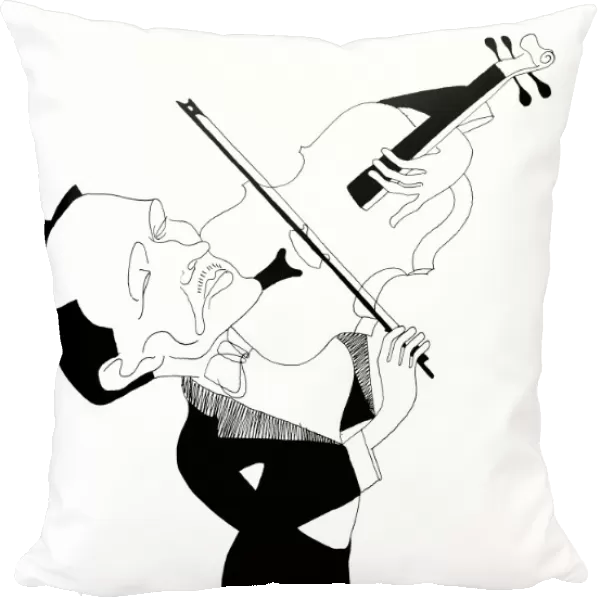 WILLIAM PRIMROSE (1903-1982). Scottish violist. Pen-and-ink caricature