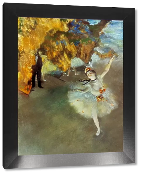 DEGAS: STAR, 1876-77. Edgar Degas: The Star or The Dancer on Stage. Pastel on paper, 1876-77