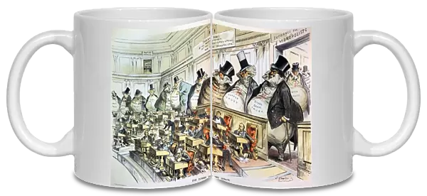 CARTOON: ANTI-TRUST, 1889. The Bosses of the Senate. American anti-trust cartoon, 1889, by Joseph Keppler