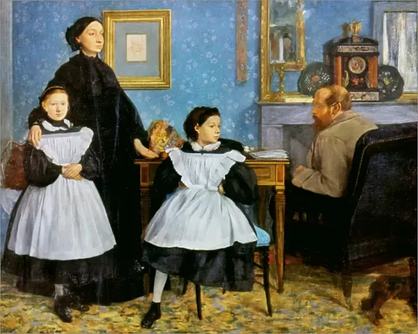 DEGAS: FAMILY, 1858-60. Edgar Degas: The Bellelli Family. Oil on canvas, 1858-60