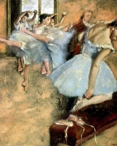DEGAS: BALLET CLASS, c1880. A Ballet Class. Oil on canvas by Edgar Degas, c1880