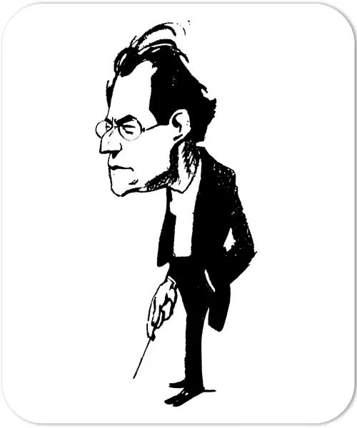 GUSTAV MAHLER (1860-1911). Austrian composer and conductor. Caricature
