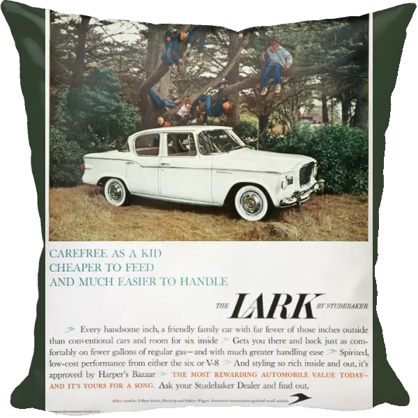 STUDEBAKER AD, 1959. Studebaker automobile advertisement from an American magazine, 1959