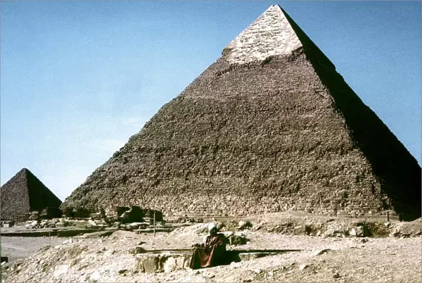 EGYPT: KHEPHREN PYRAMID Khephren Pyramid near Cairo