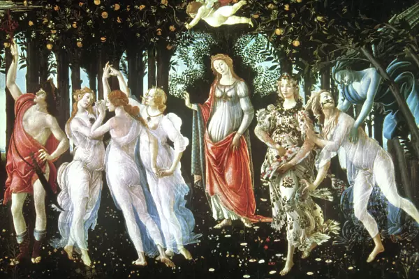 BOTTICELLI: PRIMAVERA. Painting by Sandro Botticelli, c1477-78