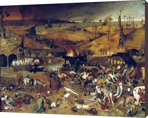 BRUEGEL: TRIUMPH OF DEATH. Triumph of Death; tempera on panel, c1562, by Peter Bruegel the Elder