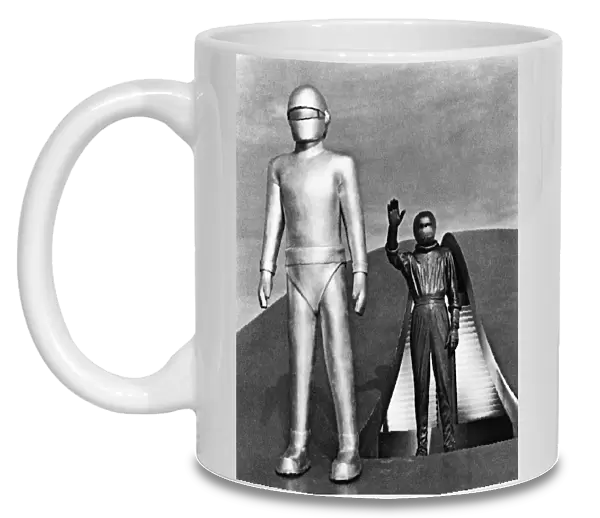 DAY THE EARTH STOOD STILL. The robot, Gort, in a scene from the film, The Day the Earth Stood Still, 1952