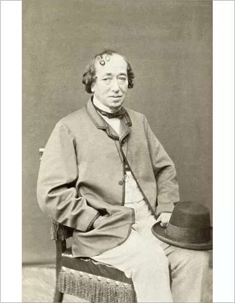 BENJAMIN DISRAELI (1804-1881). 1st Earl of Beaconsfield. English statesman and writer. Original carte-de-visite photograph