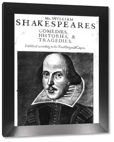 SHAKESPEARE: FOLIO, 1623. Comedies, Histories and Tragedies, by William Shakespeare. First folio edition, published at London, England, 1623, by Iaggard and Blount