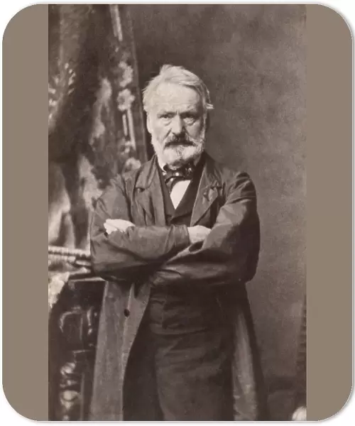 VICTOR HUGO (1802-1885). French man of letters. Original carte-de-visite photograph, c1865