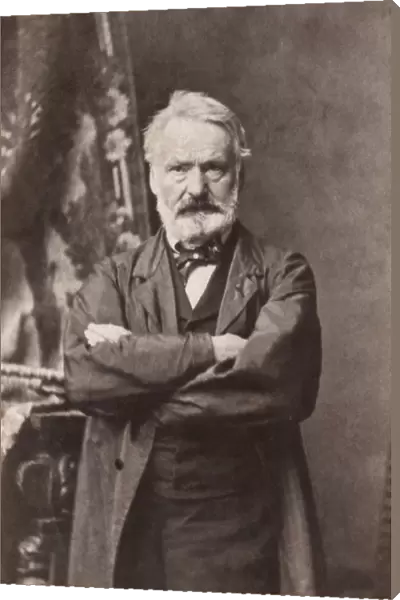 VICTOR HUGO (1802-1885). French man of letters. Original carte-de-visite photograph, c1865