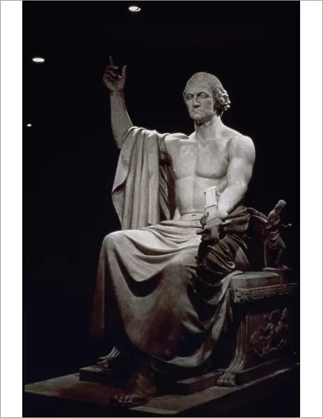 (1732-1799). Sculpture, 1840, by Horatio Greenough