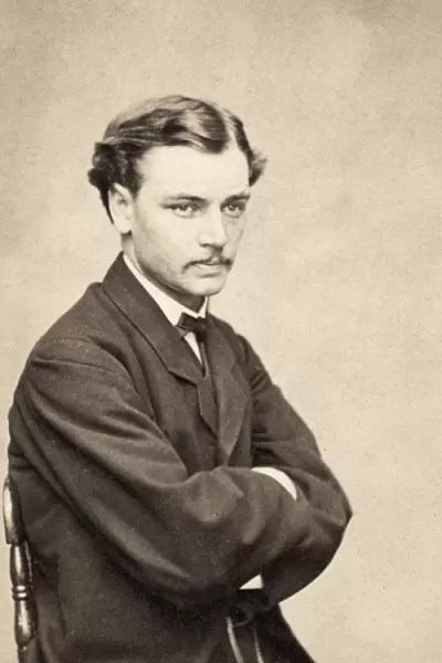 (1843-1926). American lawyer; son of President Abraham Lincoln. Carte-de-visite photograph, c1865, by Mathew Brady