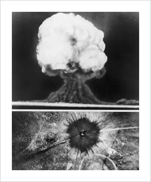 The first atomic explosion, 16 July 1945, in New Mexico