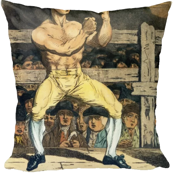The English boxing champion Daniel Mendoza (c1763-1836): etching, c1788-95, by James Gillray