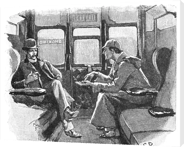 Sherlock Holmes and Doctor John Watson. Illustration by Sidney Paget from the Strand magazine for Sir Arthur Conan Doyles story, The Adventure of Silver Blaze, 1892