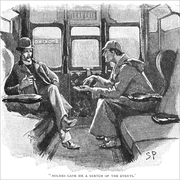 Sherlock Holmes and Doctor John Watson. Illustration by Sidney Paget from the Strand magazine for Sir Arthur Conan Doyles story, The Adventure of Silver Blaze, 1892