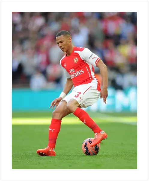 Kieran Gibbs (Arsenal). Arsenal 2: 1 Reading, after extra time. FA Cup Semi Final
