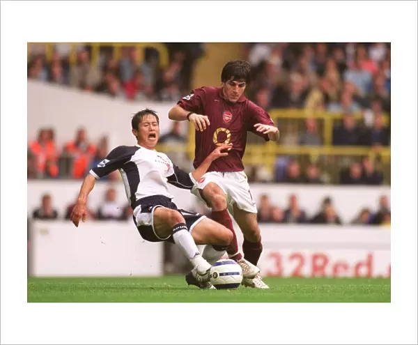 Cesc Fabregas (Arsenal) Lee Young-Pyo (Tottenham)