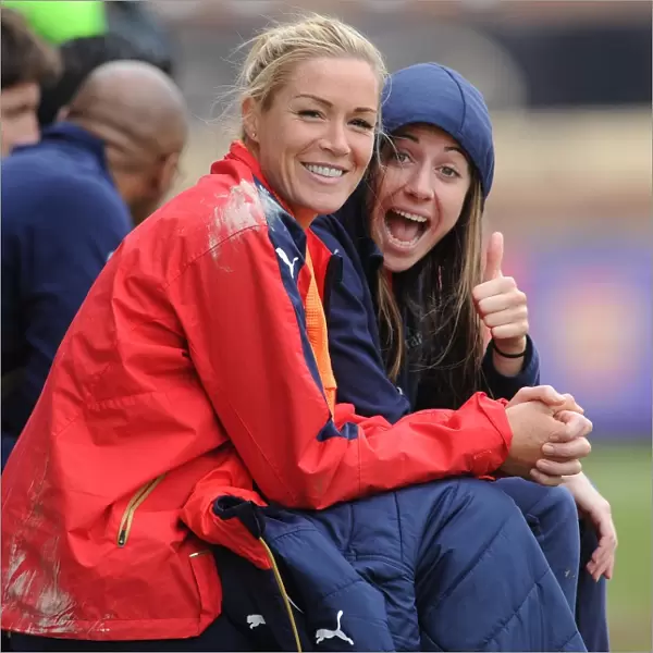 Emma Byrne and Vicky Losada (Arsenal Ladies). Arsenal Ladies 2: 2 Notts County Ladies