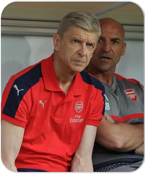Arsene Wenger and Arsenal in Pre-Season Friendly Against RC Lens (July 2016)
