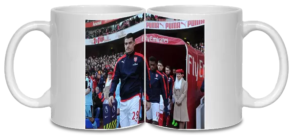 Granit Xhaka (Arsenal) before the match. Arsenal 2: 1 Burnley