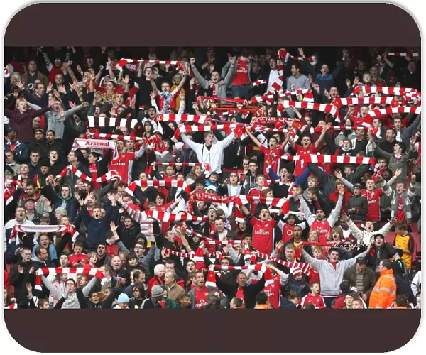 Arsenal fans celebrate