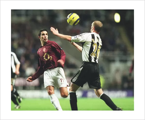 Robin van Persie (Arsenal) Peter Ramage (Newcastle United)