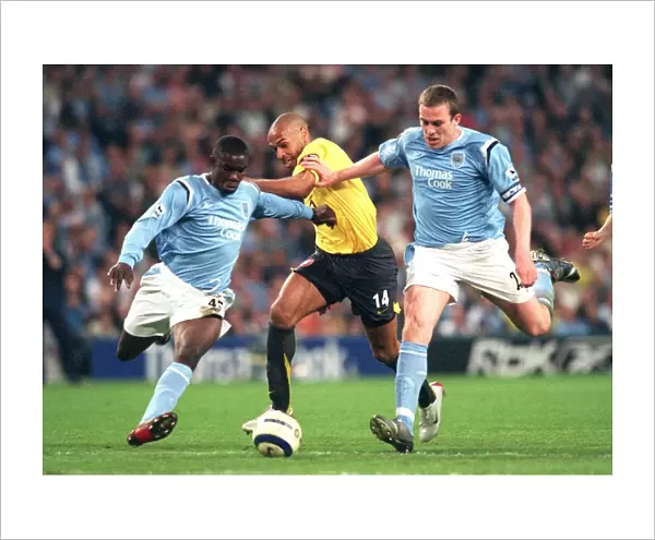 Thierry Henry (Arsenal) Micah Richards and Richard Dunne (Man City)