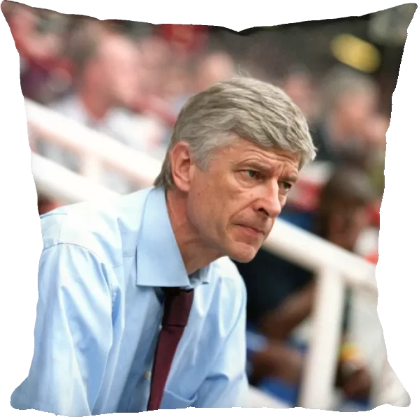 Arsene Wenger the Arsenal Manager. Arsenal 4: 2 Wigan Athletic