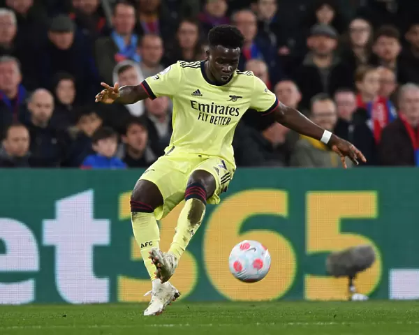 Bukayo Saka in Action: Crystal Palace vs Arsenal, Premier League 2021-22