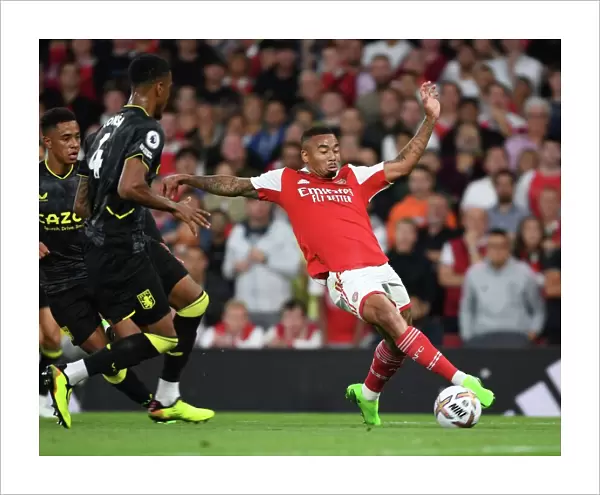 Gabriel Jesus in Action: Arsenal vs. Aston Villa, 2022-23 Premier League