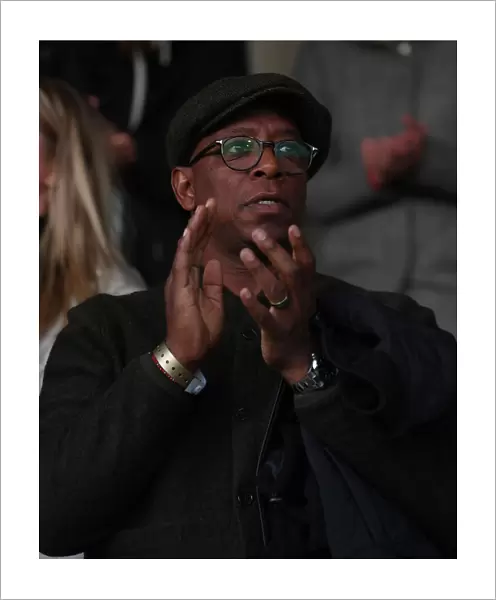 Ian Wright Cheers on Arsenal Women vs Brighton & Hove Albion in Barclays WSL Match