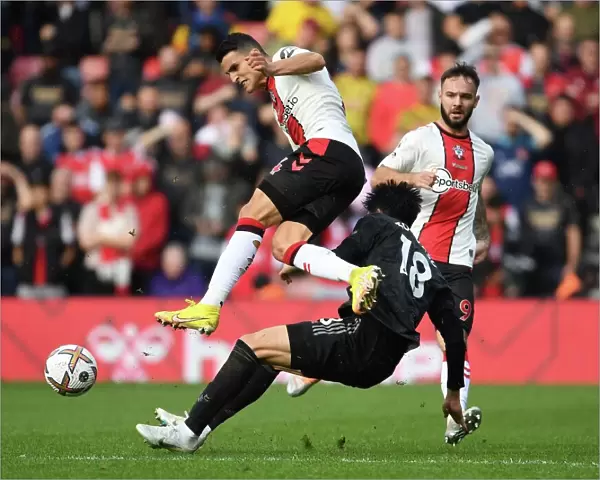 Clash at St. Mary's: Tomiyasu vs. Elyounoussi in Southampton v Arsenal Premier League Showdown