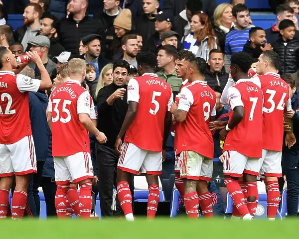 Arsenal Manager Mikel Arteta Rallies Team During Chelsea Showdown, Premier League 2022-23
