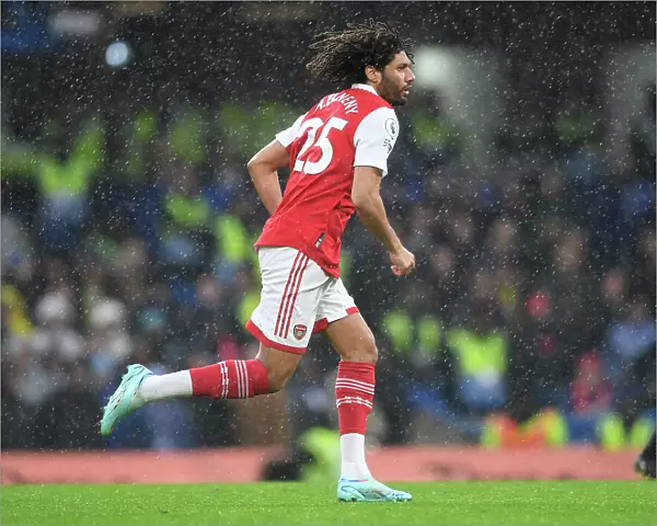Mohamed Elneny of Arsenal Faces Off Against Chelsea FC in the 2022-23 Premier League