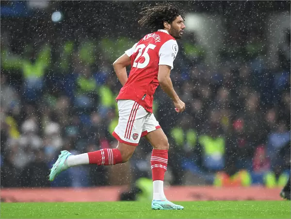Mohamed Elneny of Arsenal Faces Off Against Chelsea FC in the 2022-23 Premier League