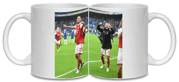 Arsenal's Triumph at Stamford Bridge: Saliba and Zinchenko's Jubilant Moment