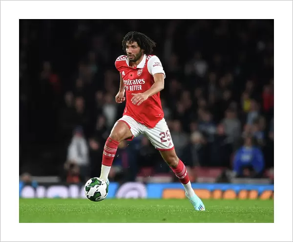 Arsenal's Mo Elneny: Concentration and Determination in Carabao Cup Clash Against Brighton & Hove Albion